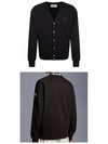 Tone logo cardigan black - MONCLER - BALAAN 5