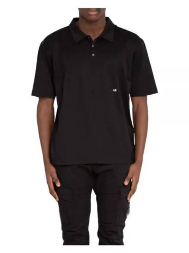 Jersey No Gravity Polo Polo Shirt Black - CP COMPANY - BALAAN 2