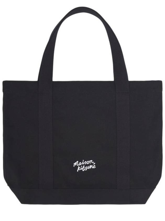 Fox Head Print Tote Bag Black - MAISON KITSUNE - BALAAN 3