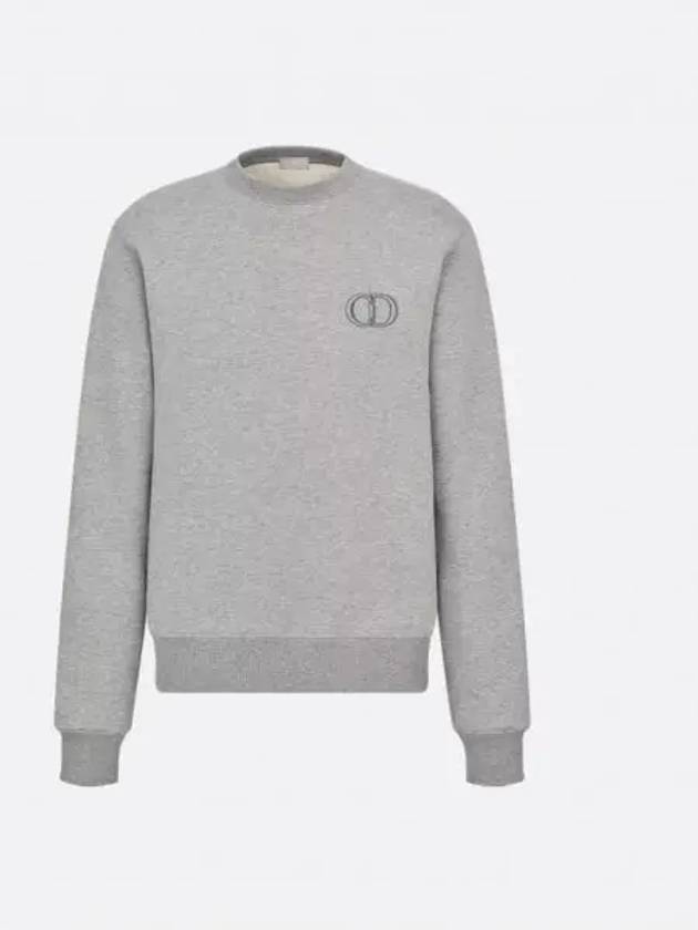 CD Icon Cotton Sweatshirt Grey - DIOR - BALAAN 2