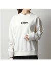 Women's Logo Cotton Sweatshirt Cream - JIL SANDER - BALAAN 4