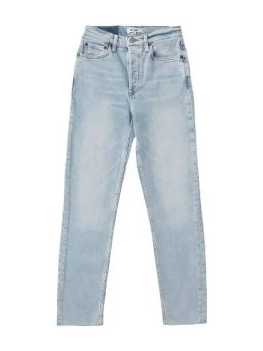 High rise ankle cropped denim pants Calm Waters jeans - RE/DONE - BALAAN 1