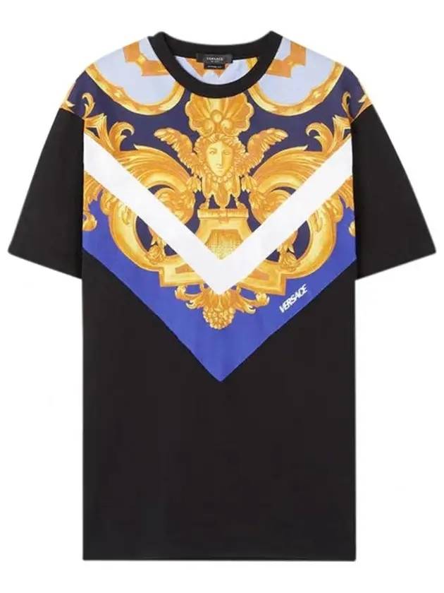 Barocco 660 Short Sleeve T-Shirt Black - VERSACE - BALAAN 1