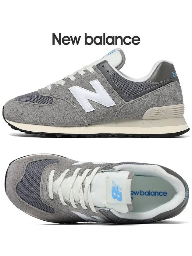 574 Heritage Low Top Sneakers Gray - NEW BALANCE - BALAAN 2