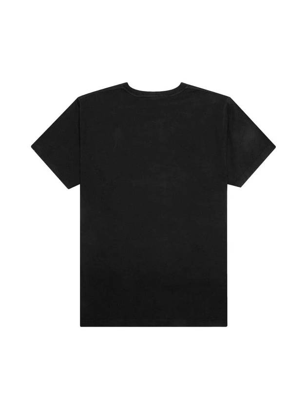 Micro Logo Print Short Sleeve T-shirt Black - STONE ISLAND - BALAAN 3