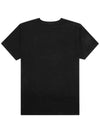 Micro Logo Print Short Sleeve T-shirt Black - STONE ISLAND - BALAAN 3