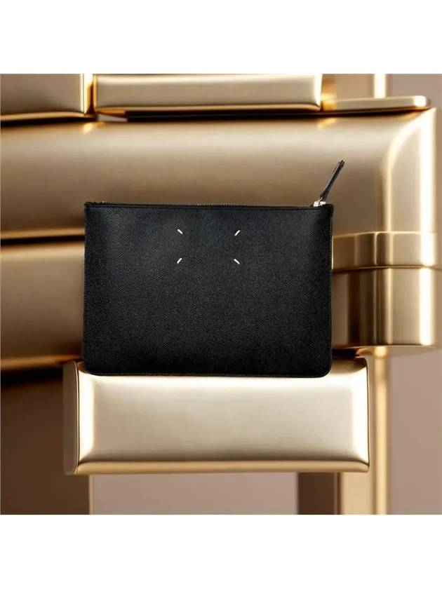 Stitch Zipper Clutch Bag Black - MAISON MARGIELA - BALAAN 2