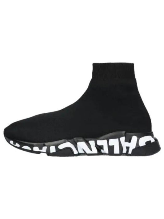 Speed Graffiti Sneakers Black White - BALENCIAGA - BALAAN 1