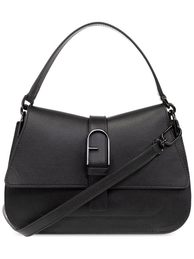 Furla ‘Flow Medium’ Shoulder Bag, Women's, Black - FURLA - BALAAN 1