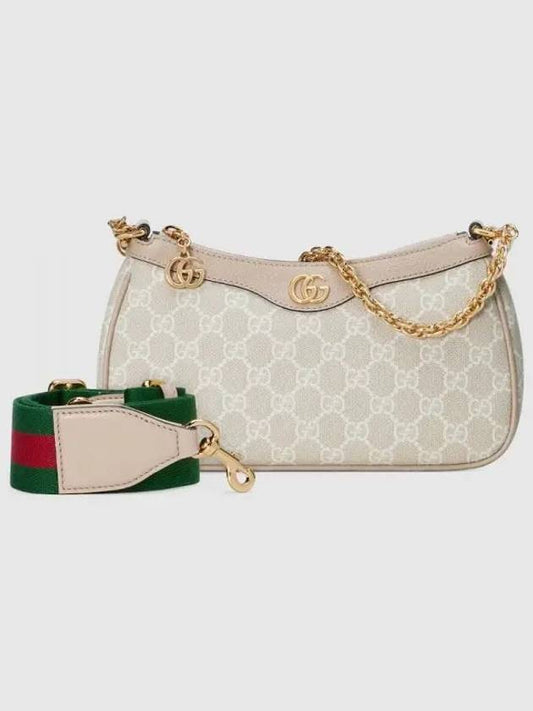 Women's Ophidia Chain Shoulder Bag Beige - GUCCI - BALAAN 2