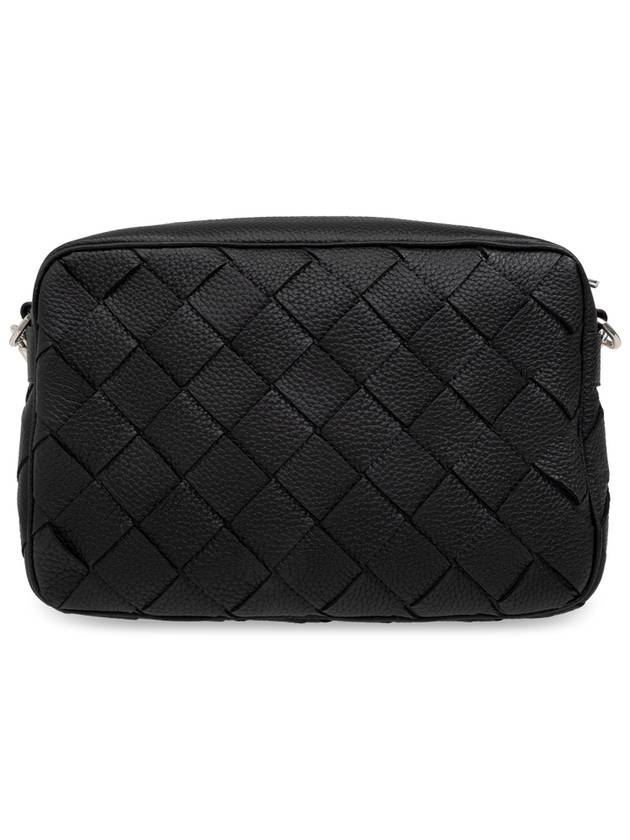 Medium Intrecciato Camera Cross Bag Black - BOTTEGA VENETA - BALAAN 4