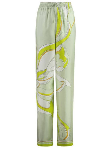 Tory Burch Printed Silk Pants - TORY BURCH - BALAAN 1