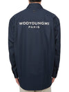 Back Logo Cotton Long Sleeve Shirt Navy - WOOYOUNGMI - BALAAN 2