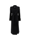 Belted wool coat A1343MLK 199 - HARRIS WHARF LONDON - BALAAN 1