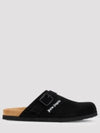 Logo Calf Leather Mule Black - PALM ANGELS - BALAAN 2