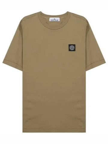 Logo patch t shirt men s short sleeve - STONE ISLAND - BALAAN 1