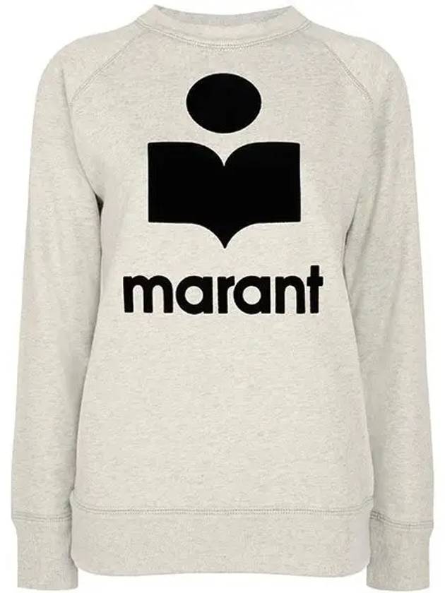 Millyny Logo Cotton Sweatshirt Ecru - ISABEL MARANT ETOILE - BALAAN 5