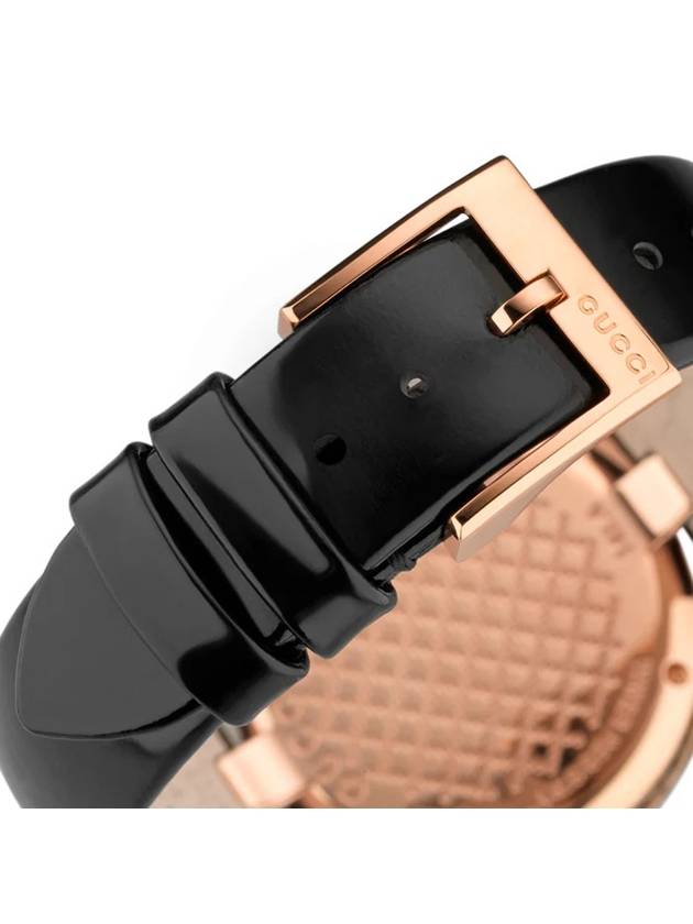 Women's Diamantissima Quartz Leather Watch Black - GUCCI - BALAAN 7