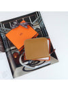 PORTEFEUILLE SILK IN COMPACT Zipper Half Wallet Caramel H085263CK AB - HERMES - BALAAN 9