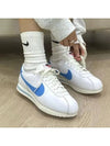 Women's Cortez Low Top Sneakers Blue White - NIKE - BALAAN 7