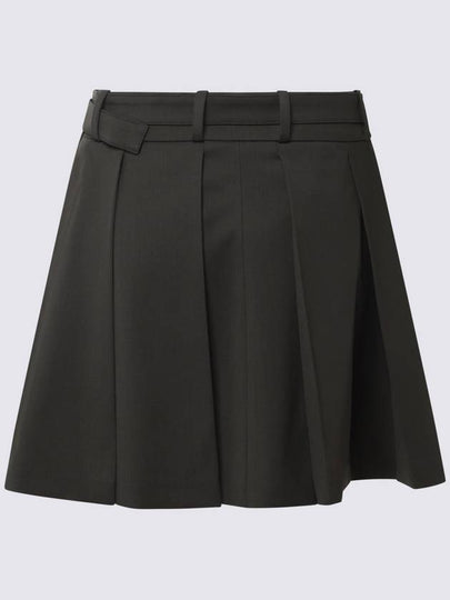 Patou Dark Green Wool Skirt - PATOU - BALAAN 2