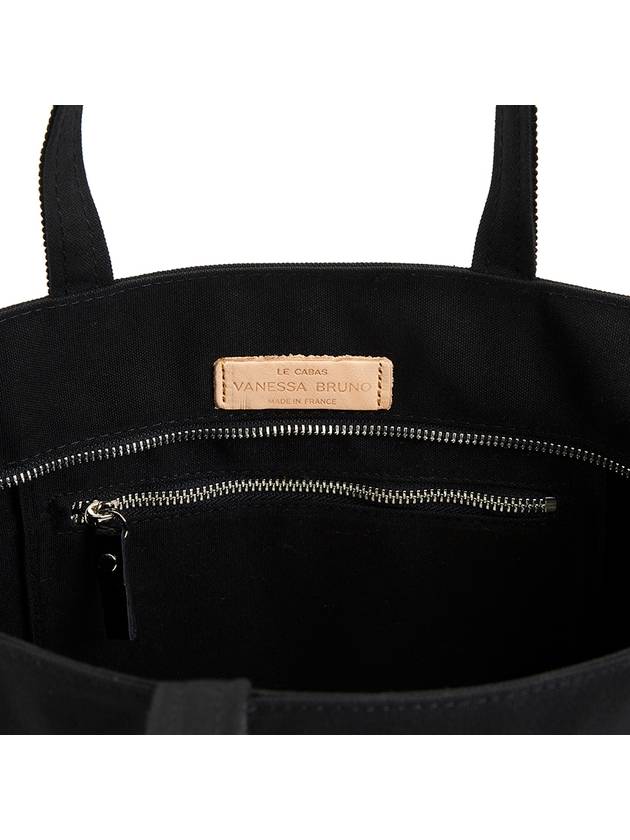 Women's Cabas Zipper Tote Bag Black - VANESSA BRUNO - BALAAN 7