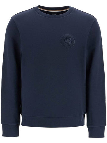 crewneck sweatshirt with double mon - HUGO BOSS - BALAAN 1