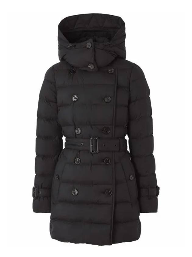 Detachable Hoodie Puffer Coat Padded Black - BURBERRY - BALAAN 3