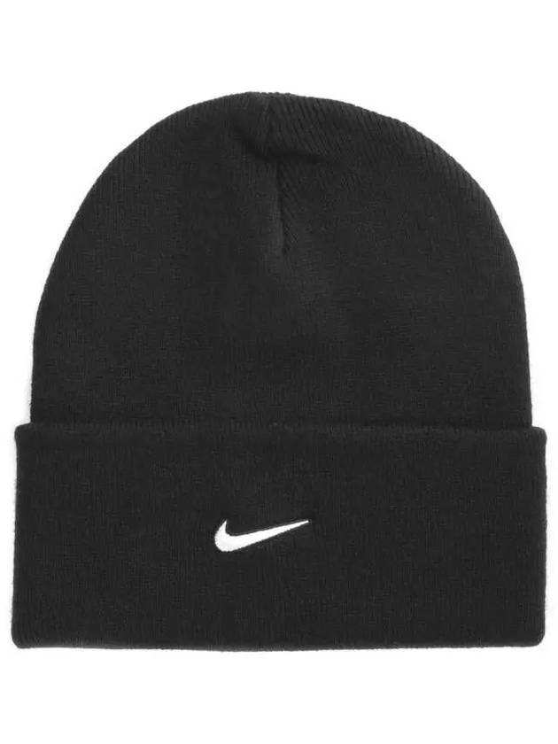 Peak Swoosh Beanie Black - NIKE - BALAAN 1