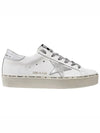 Hi Star White Metallic Silver Heel Tab Sneakers - GOLDEN GOOSE - BALAAN 2