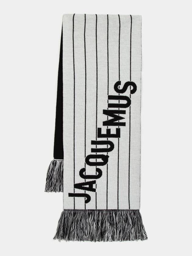 L'echarpe Liga Scarf - Jacquemus - Wool - Black - JACQUEMUS - BALAAN 1