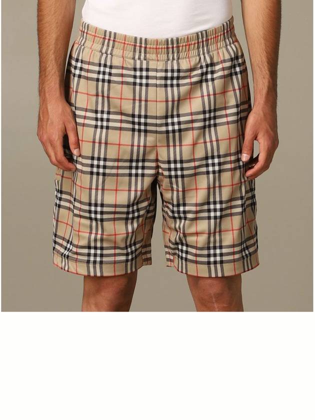 Vintage Check Technical Twill Shorts Beige - BURBERRY - BALAAN 6