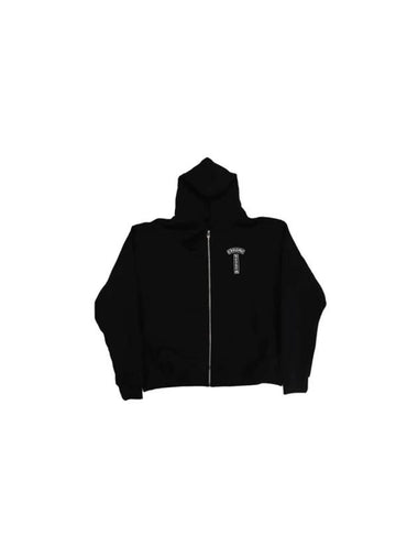 Arch Logo Usa Zip Up Hoodie Black - CHROME HEARTS - BALAAN 1