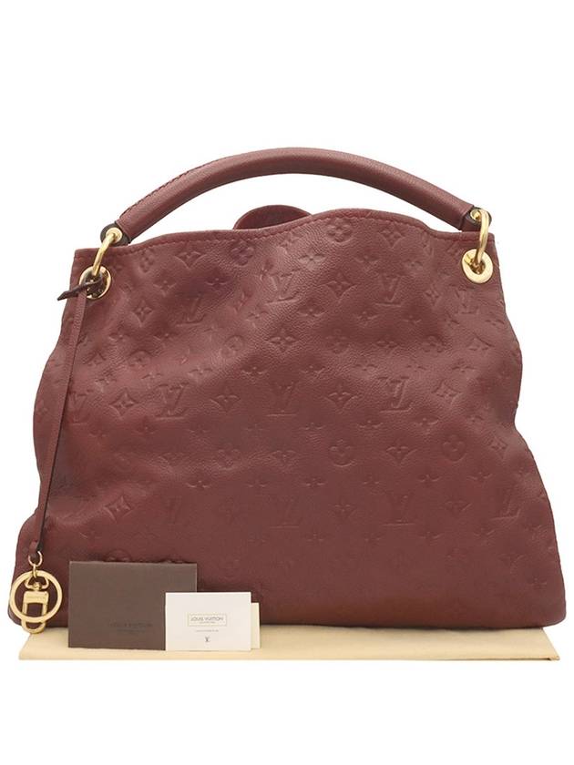 Burgundy Emprette Leather Atchi MM Shoulder Bag M93451 - LOUIS VUITTON - BALAAN 3