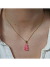 22FW Bear Pendant NOSTALGIABEAR CLA BUBBLEGUM - CRYSTAL HAZE - BALAAN 4