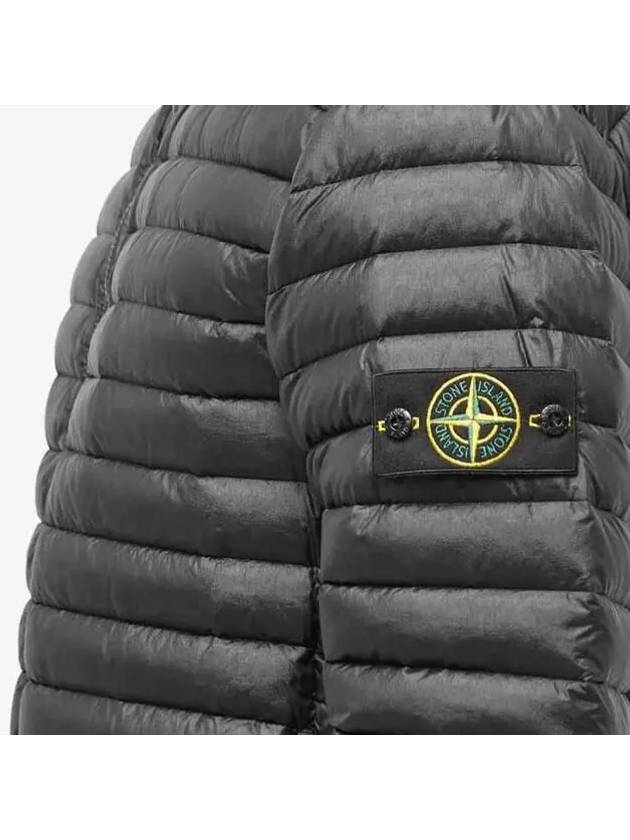 Room Woven Chamber Recycled Nylon Down Padding Hooded Jacket Black - STONE ISLAND - BALAAN 4