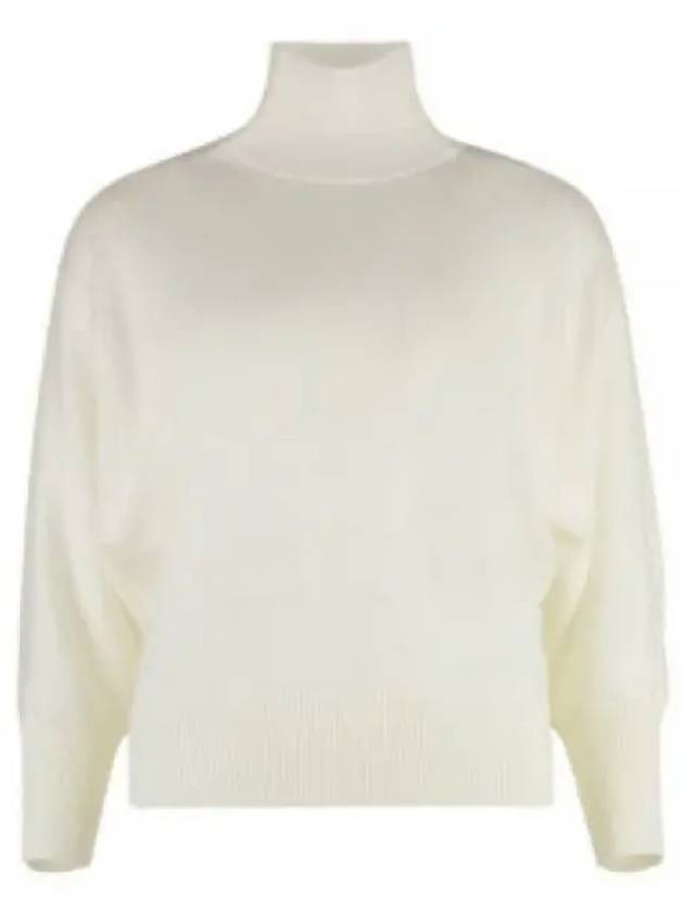 Talea Virgin Wool Knit Top White - MAX MARA - BALAAN 2