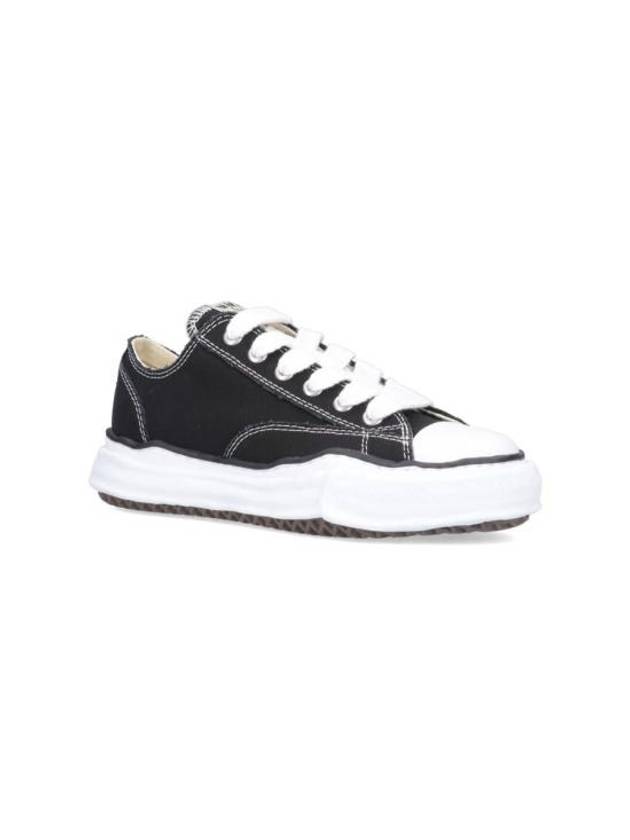 Peterson OG Sole Canvas Low Sneakers Black - MAISON MIHARA YASUHIRO - BALAAN 3