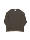 Vintage Dyeing Cut Out Box Long Sleeve T-shirt Brown - A NOTHING - BALAAN 1