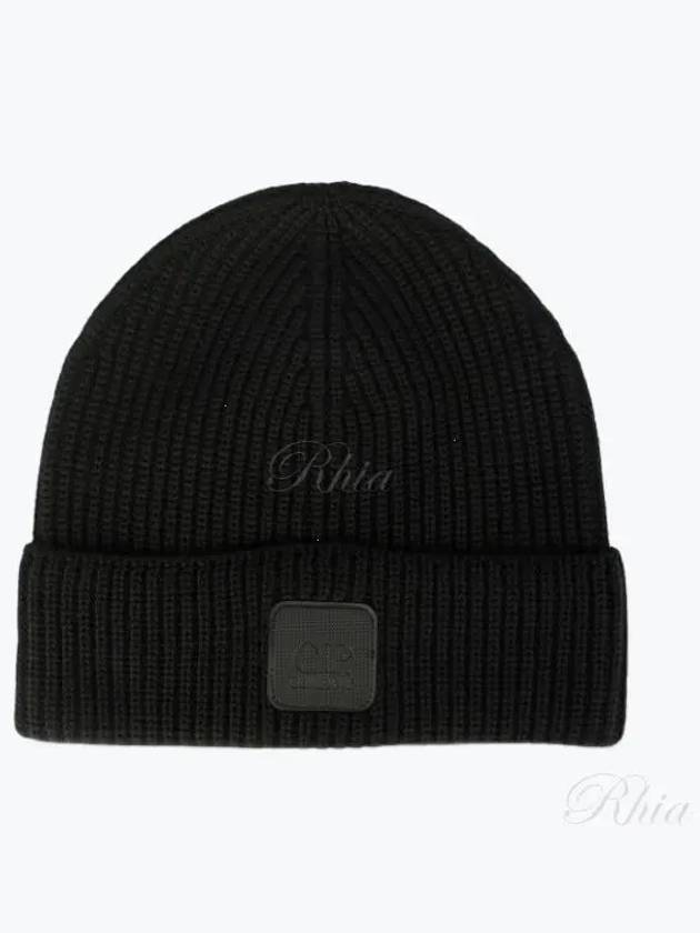 Logo Metropolis Wool Beanie Black - CP COMPANY - BALAAN 2