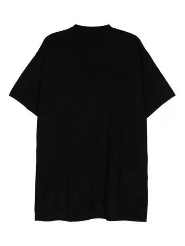 Metal BB Stencil Cotton Short Sleeve T-Shirt Black - BALENCIAGA - BALAAN 3