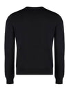 Bold Fox Head Wool Knit Top Black - MAISON KITSUNE - BALAAN 3