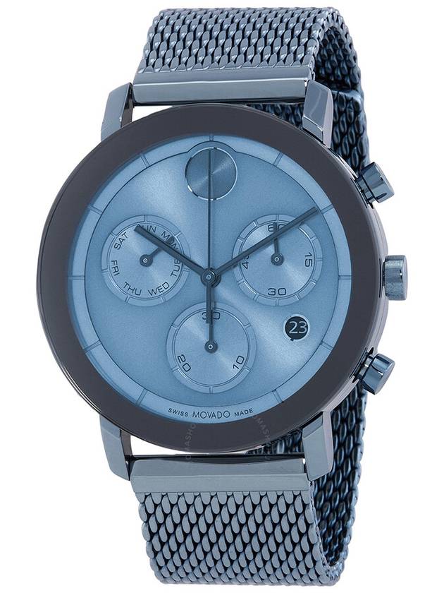 Movado Bold Chronograph Quartz Blue Dial Men's Watch 3600809 - MOVADO - BALAAN 1