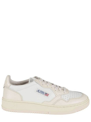 Men's Medalist Leather Low Top Sneakers White - AUTRY - BALAAN 1