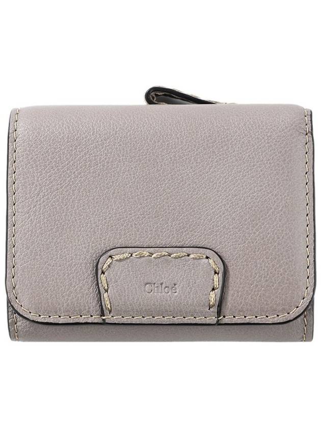 Edith Small Tri-Fold Buffalo Leather Half Wallet Grey - CHLOE - BALAAN 2