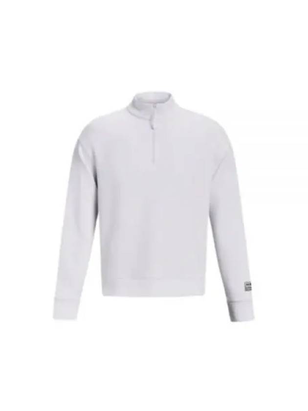 Summit Knit Half Zip Sweatshirt White - UNDER ARMOUR - BALAAN 2