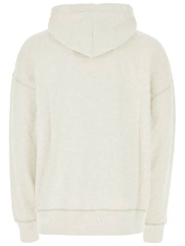 Miley Logo Cotton Hoodie Beige - ISABEL MARANT - BALAAN 4