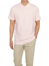 Bronn Cotton Short Sleeve Polo Shirt Pink - THEORY - BALAAN 5