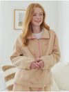 Set Ribbon Pointed Fleece Anorak Short pants Beige - OPENING SUNSHINE - BALAAN 6