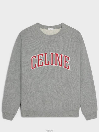 Logo Print Sweatshirt Grey - CELINE - BALAAN 2